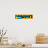 Chalkboard School Banner Poster (Küche)