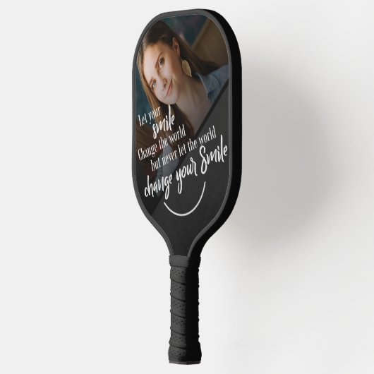 Chalkboard Schwarz-weißes Foto für Inspiration Pickleball Schläger (Links)