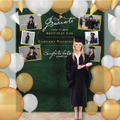 Chalkboard Script Abschluss 6 Foto Hintergrund Wandteppich