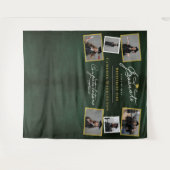 Chalkboard Script Abschluss 6 Foto Hintergrund Wandteppich (Vorderseite (Horizontal))