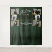 Chalkboard Script Abschluss 6 Foto Hintergrund Wandteppich (Vorderseite)