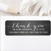 Chalkboard Script Wedding Vielen Dank