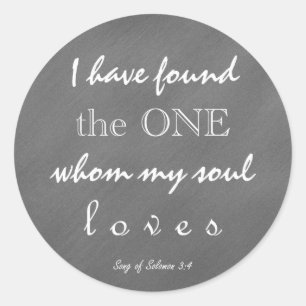 Chalkboard Scripting My Soul Lieben Runder Aufkleber
