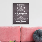 Chalkboard Scripting Psalms Verse Leinwanddruck (Insitu (Wohnzimmer))
