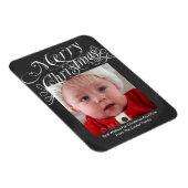 Chalkboard Scroll Schriftart Frohe Weihnachtsvorla Magnet (Rechte Seite)
