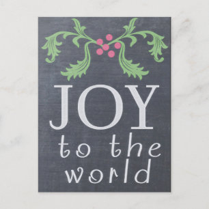 CHALKBOARD SEHEN Weihnachtskarte Feiertagspostkarte