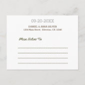 Chalkboard Silver Bar Mitzvah Foto Save the Date Ankündigungspostkarte (Rückseite)