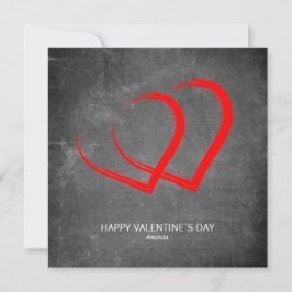 Chalkboard Simple Hearts Valentine's day Modern Feiertagskarte