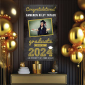 Chalkboard Sketch 2025 Foto Graduation Party Banner