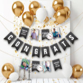 Chalkboard-Sketch-Klasse von 2025 Foto Grad Party Wimpelkette