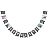 Chalkboard-Sketch-Klasse von 2025 Foto Grad Party Wimpelkette (Alle)