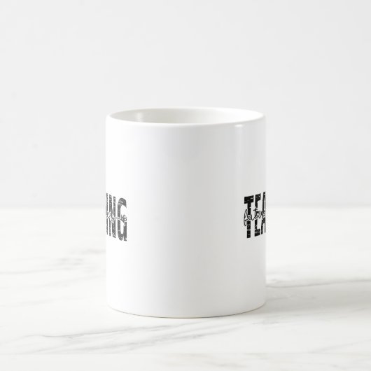 Chalkboard Skriptlehre Zitat Kunst Kaffeetasse (Mittel)