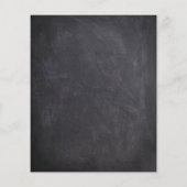 Chalkboard Skull Gothic Halloween Save the Date (Rückseite)