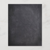 Chalkboard Skull Gothic Halloween Save the Date (Rückseite)