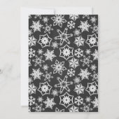 Chalkboard Snowflakes Einladung (Rückseite)
