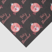 Chalkboard Snowman Feliz Navidad Seidenpapier (Ausschnitt)