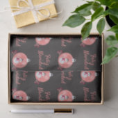 Chalkboard Snowman Feliz Navidad Seidenpapier (Geschenk)