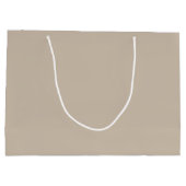 Chalkboard Snowman Khaki Große Geschenktüte (Rückseite)