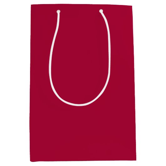Chalkboard Snowman Medium Cherry Red Mittlere Geschenktüte (Vorderseite)