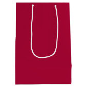 Chalkboard Snowman Medium Cherry Red Mittlere Geschenktüte (Rückseite)