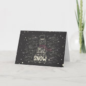 Chalkboard Snowman Weihnachten (Vorderseite)