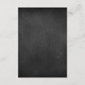 Chalkboard Sound the Alarm! Taschentuch Begleitkarte (Rückseite)