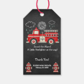 Chalkboard Sound the Alarm! Taschentuch Geschenkanhänger (Vorderseite)