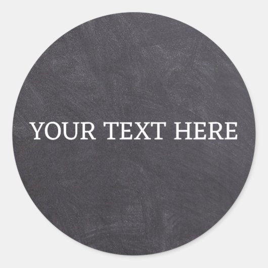 Chalkboard Spice Jar Classic Round Circle Runder Aufkleber (Vorderseite)