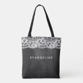 Chalkboard Spitzenmatron der Ehre Tasche (Rückseite)