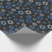 Chalkboard Star von David Hanukkah Geschenkpapier (Ecke)