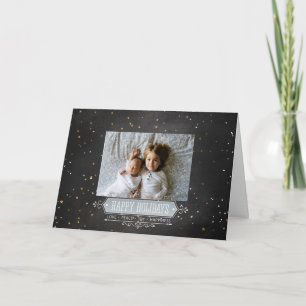 Chalkboard Stars Card Foto für Happy Holidays Karte