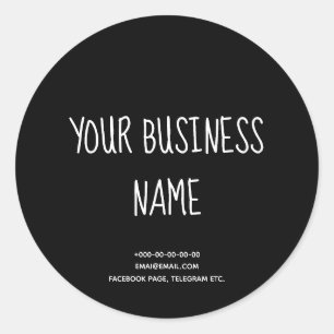 Chalkboard Stil stilvolle Kuchen, Bäckerei, handg Runder Aufkleber