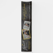 Chalkboard Stilvolle Script 2 Foto Graduation Part Banner (Vertikal)