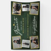 Chalkboard Stilvolle Script 6 Foto Graduation Part Banner (Vertikal)