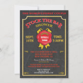 Chalkboard Stock der Bar Einladung (Vorderseite)