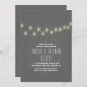 Chalkboard-Streichellichter Probe lädt zum Abendes Einladung (Vorne/Hinten)