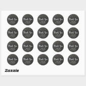 Chalkboard String Light Gastgeschenk Hochzeit Stic Runder Aufkleber (Blatt)