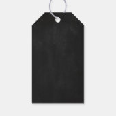 Chalkboard String Lights Hochzeit Geschenkanhänger (Rückseite)