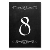 Chalkboard Style 3.5" x 5" #8 Tischnummer (Vorderseite)