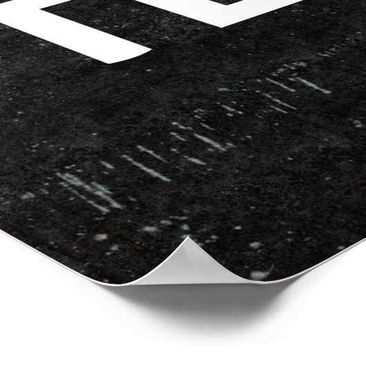 Chalkboard Style - Behalt ruhiger Teach on Poster (Ecke)