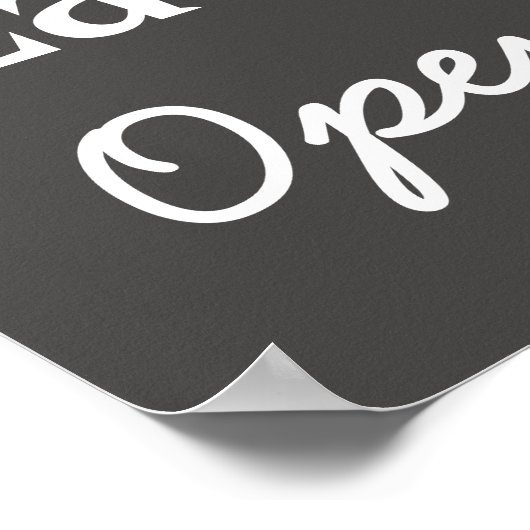 Chalkboard Style Custom Wäscherei Wall Art Print Poster (Ecke)