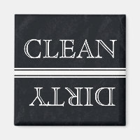 Chalkboard Style Geschirrspüler Magnet Sauberkeit 
