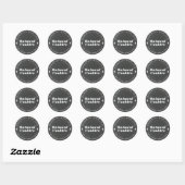 Chalkboard Style Holiday Baking Geschenk Runder Aufkleber (Blatt)