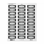 Chalkboard Style Rustic Swirt Matching Address Add (Vorne)