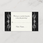 Chalkboard Style Rustikale, wirbelnde Tischkarten Platzkarte (Rückseite)