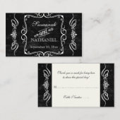 Chalkboard Style Rustikale, wirbelnde Tischkarten Platzkarte (Vorne/Hinten)