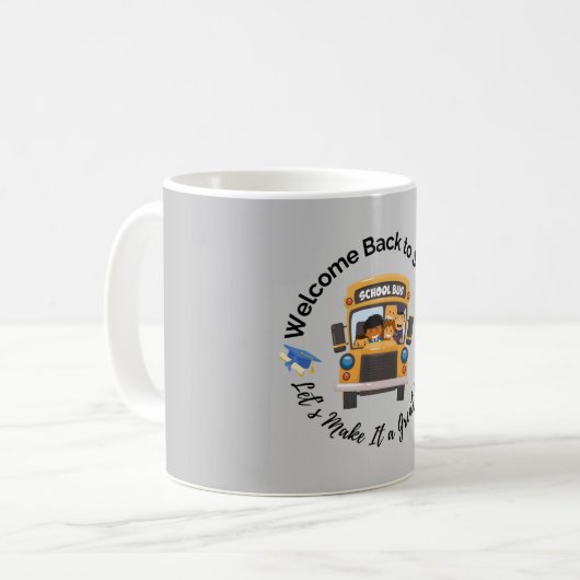 Chalkboard Style School Mug Kaffeetasse (Vorderseite Links)