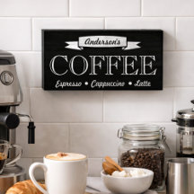 Chalkboard Style Signatur Coffee Shop