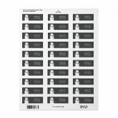 Chalkboard Style Snowman Weihnachtskarte (Vorne)