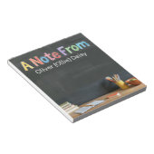 Chalkboard-Style Teacher Notes Notizblock (angewinkelt)